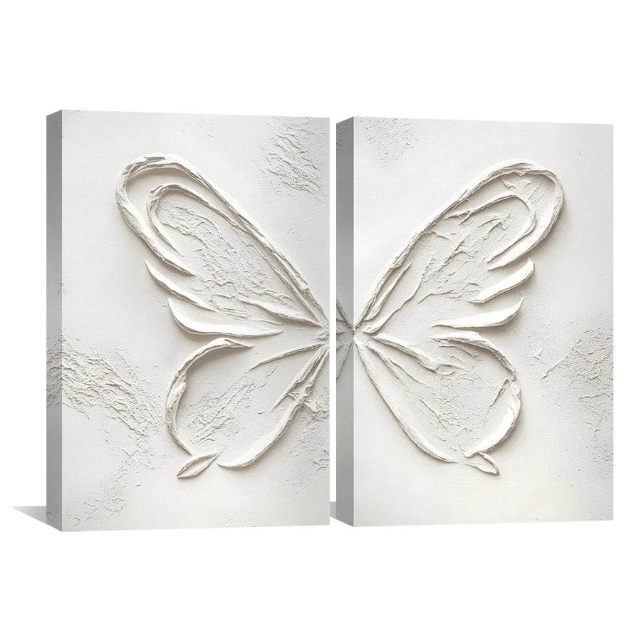Peaceful Butterfly Art Clock Canvas
