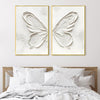 Peaceful Butterfly Art Clock Canvas