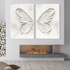 Peaceful Butterfly Art Clock Canvas