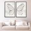 Peaceful Butterfly Art Clock Canvas