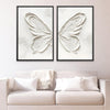 Peaceful Butterfly Art Clock Canvas