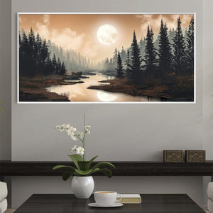 Peaceful Nature Evenings Canvas Art Clock Canvas