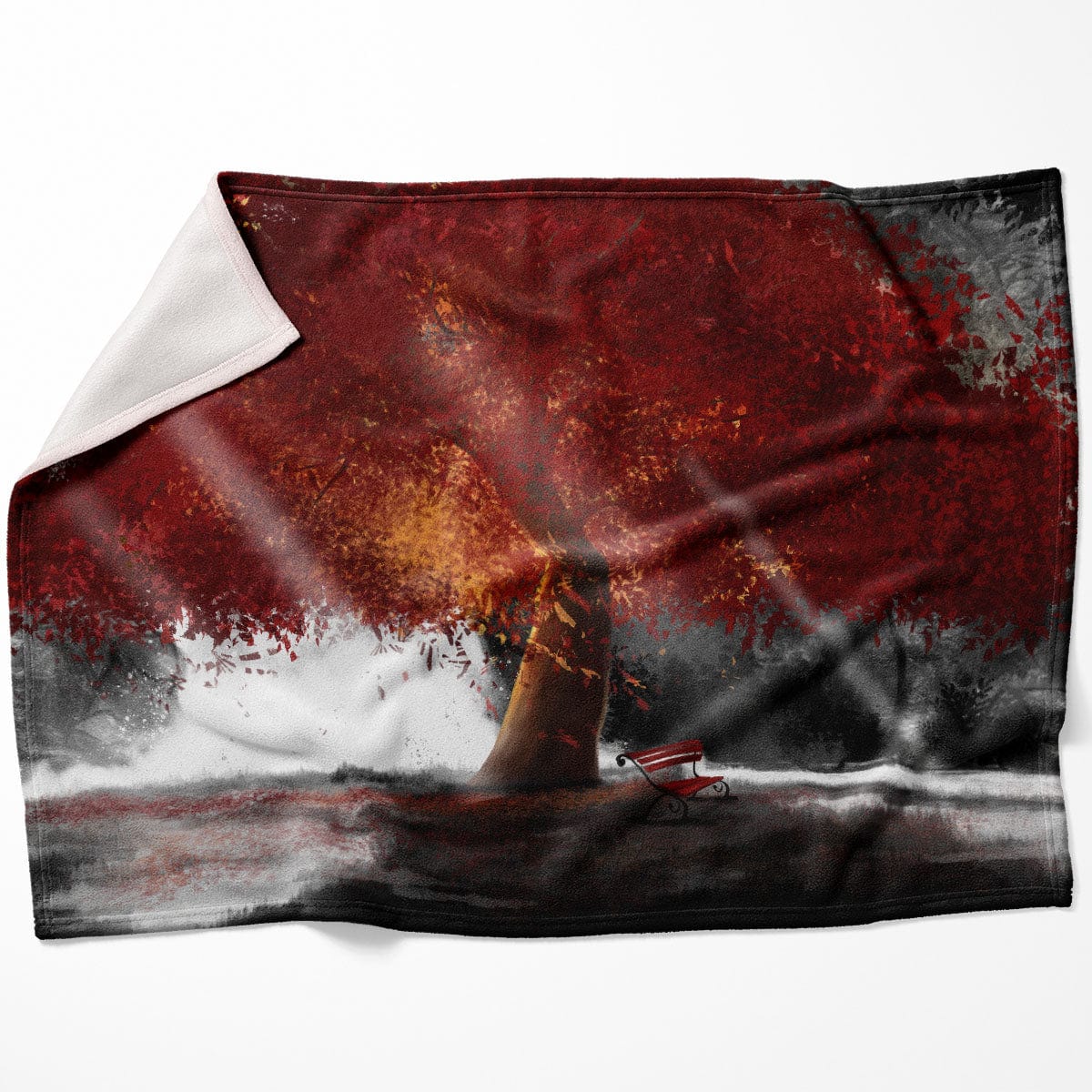 Peaceful Redwood Blanket Blanket 75 x 100cm Clock Canvas