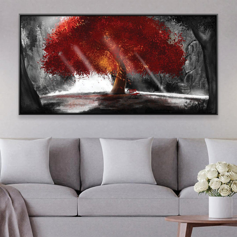 Peaceful Redwood Canvas Art Clock Canvas