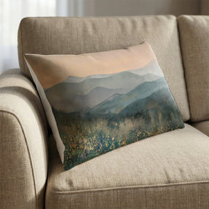 Peaceful Valley Mist Cushion Cushion 13 x 19in Clock Canvas