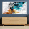Peaks of the Abstract Canvas Art Clock Canvas