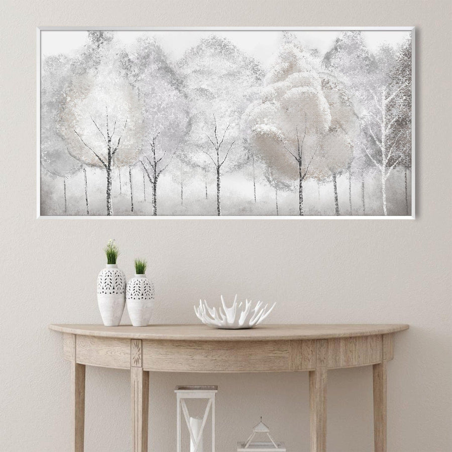 Pearl Forest Canvas Art Clock Canvas