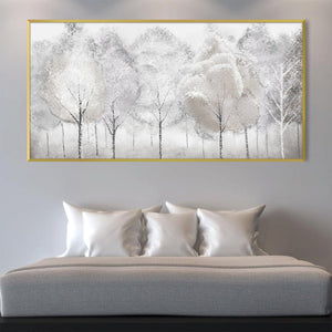 Pearl Forest Canvas Art Clock Canvas