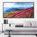 Petal-Clad Slopes Canvas Art 20 x 10in / Canvas Clock Canvas