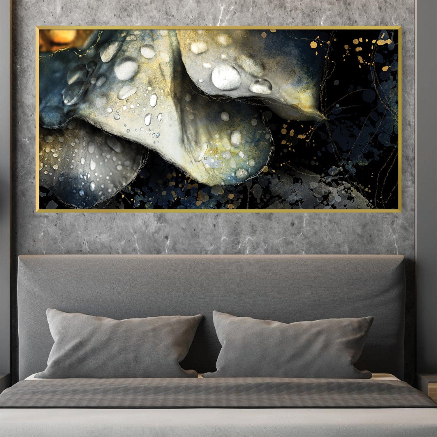 Petal Drops Canvas Art Clock Canvas