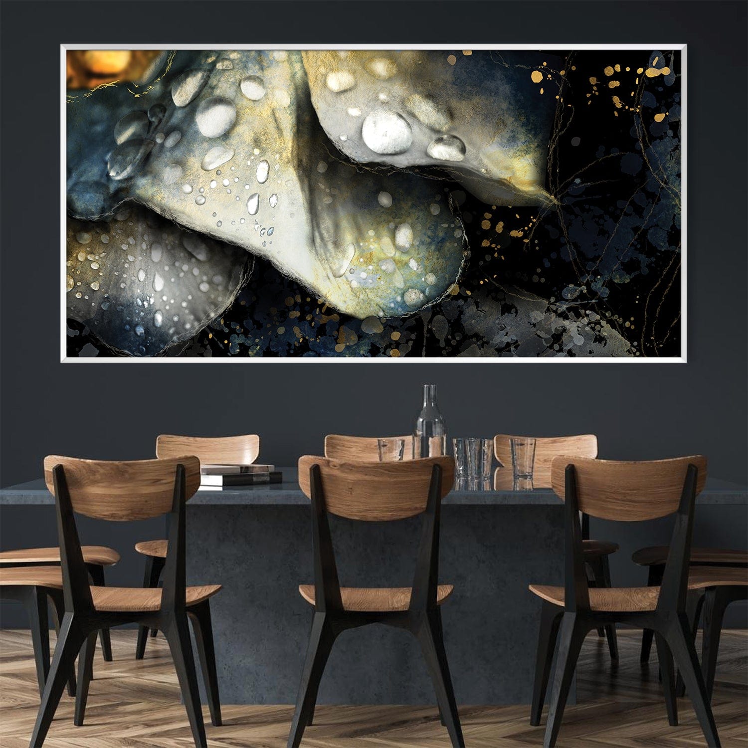 Petal Drops Canvas Art Clock Canvas