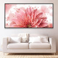 Pink Bloom Canvas Art Clock Canvas