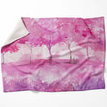 Pink Wilderness Blanket Blanket 75 x 100cm Clock Canvas