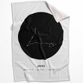 Pisces Traits Blanket Blanket 75 x 100cm Clock Canvas