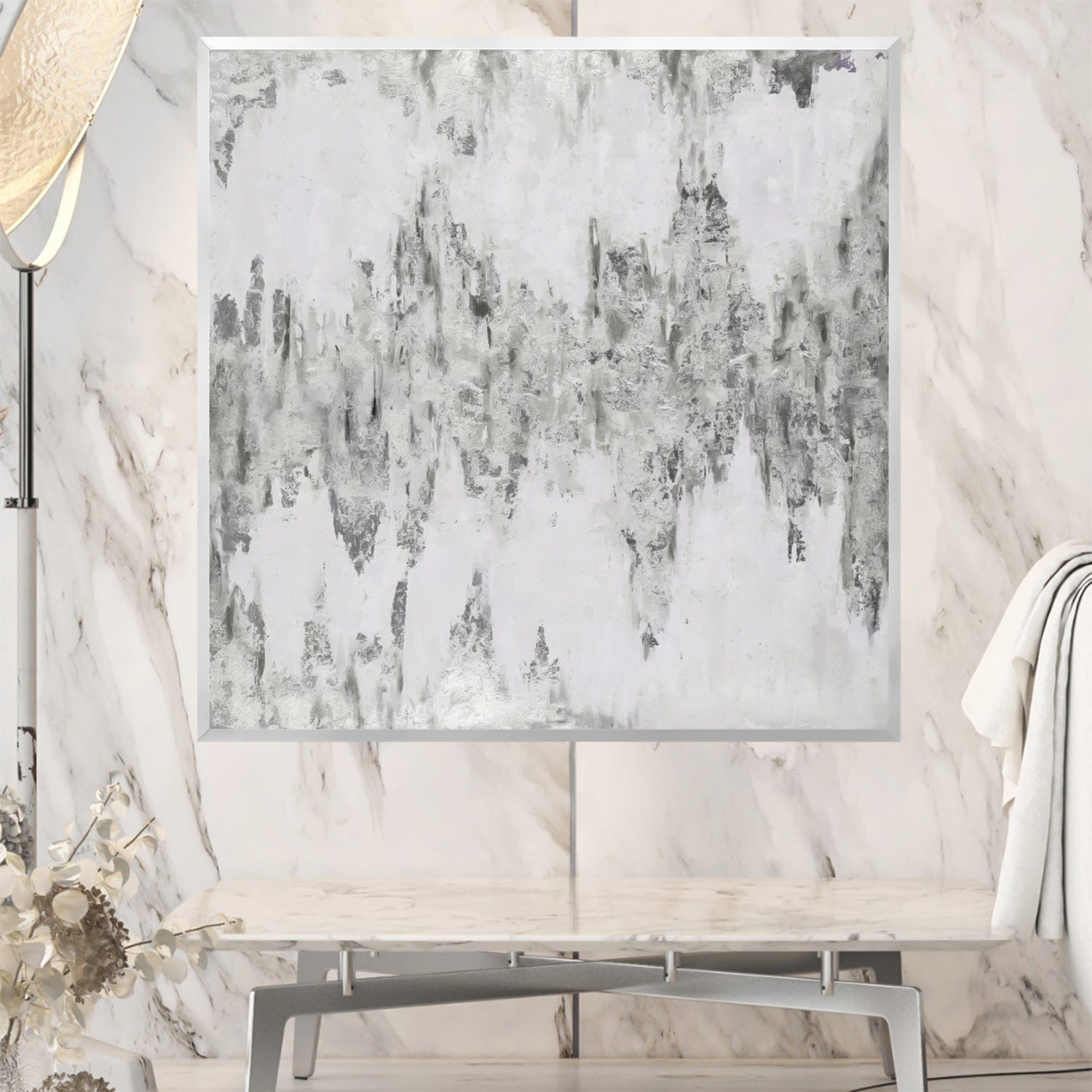 Platinum Dreamscape Canvas Art Clock Canvas