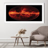 Polarized Dust Milky Way Canvas Art Clock Canvas