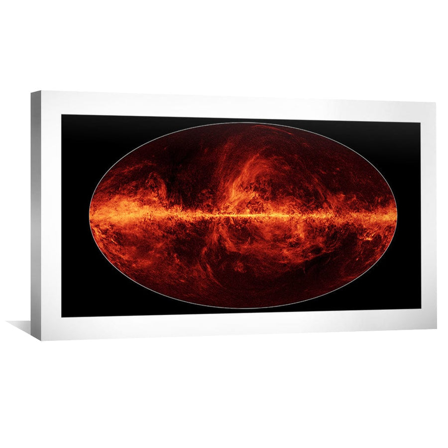 Polarized Dust Milky Way Canvas Art Clock Canvas