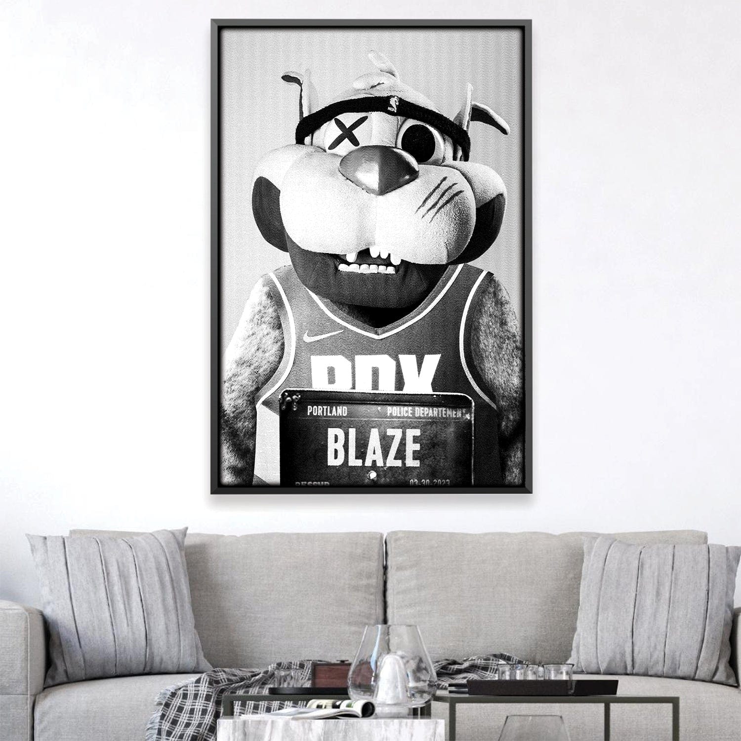 Portland Trail Blaze Mugshot Black Canvas product thumbnail