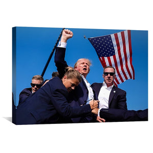 President Trump Canvas Art Clock Canvas