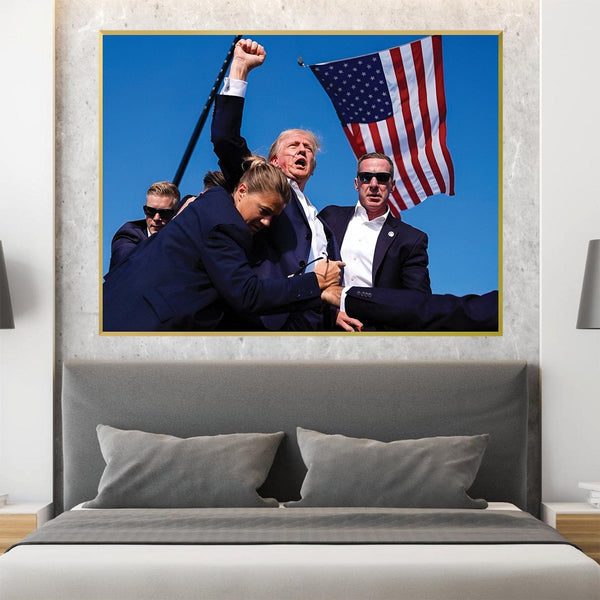 President Trump Canvas Art Clock Canvas