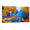 Prismatic Pathway Canvas Art Clock Canvas