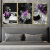Purple Vibrance Canvas Art Clock Canvas