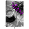 Purple Vibrance Canvas Art Clock Canvas