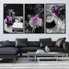 Purple Vibrance Canvas Art Clock Canvas