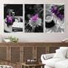 Purple Vibrance Canvas Art Clock Canvas