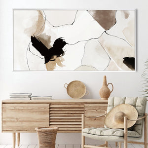 Puzzling Abstract Canvas Art Clock Canvas