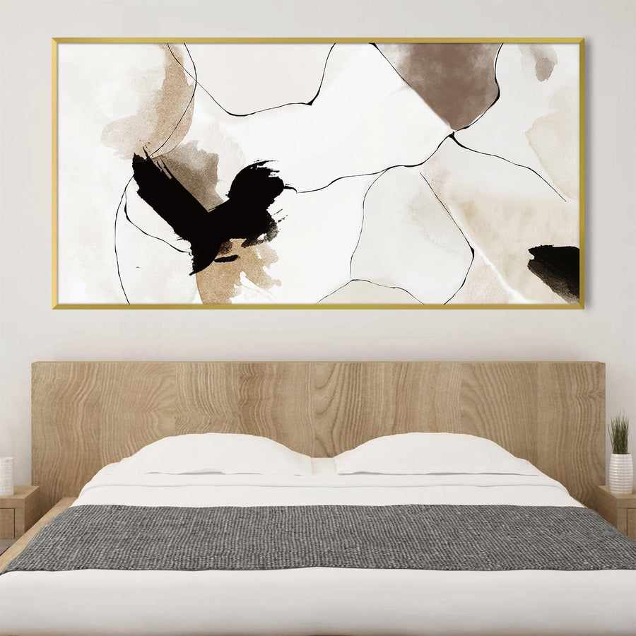 Puzzling Abstract Canvas Art Clock Canvas