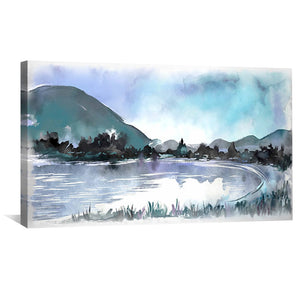 Quiet Cove Canvas Art Clock Canvas