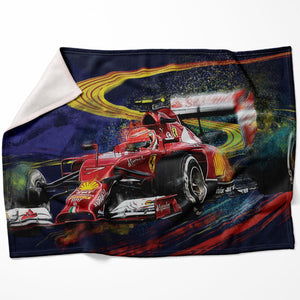 Race Speed Blanket Blanket 75 x 100cm Clock Canvas