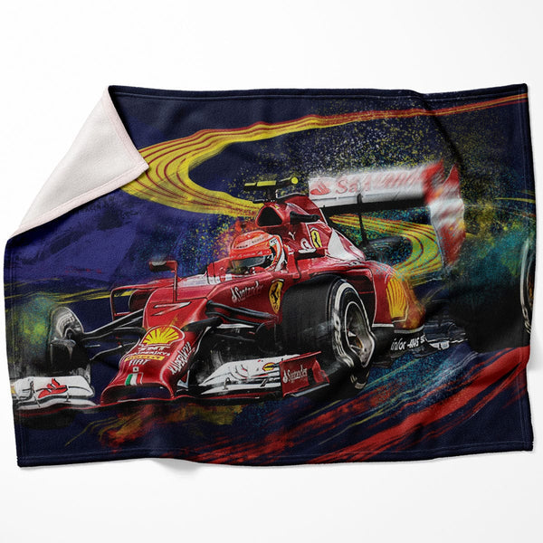 Race Speed Blanket Blanket 75 x 100cm Clock Canvas