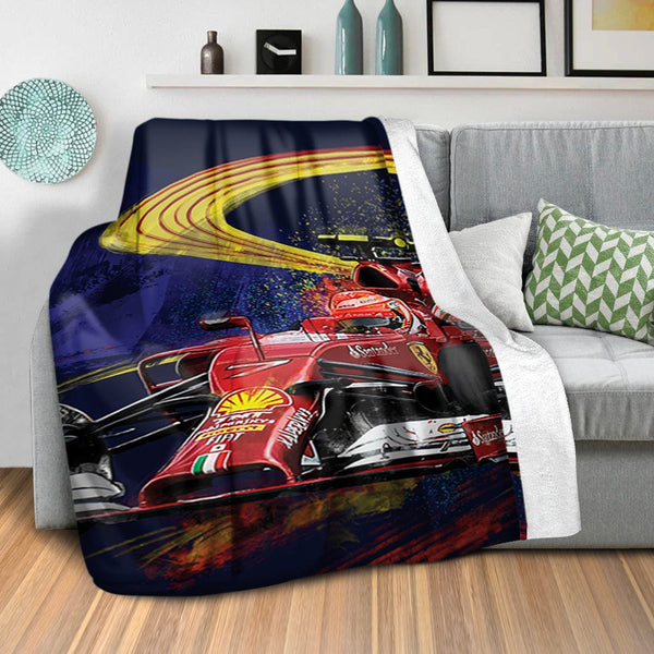 Race Speed Blanket Blanket Clock Canvas