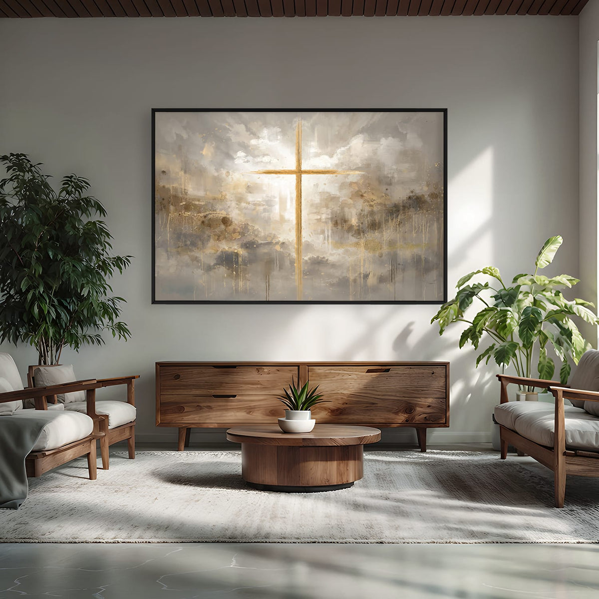 Radiance of Redemption Canvas Art Clock Canvas