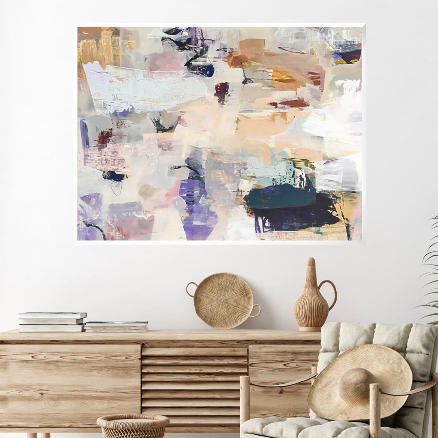 Radiant Rhythms Canvas Art Clock Canvas