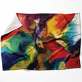 Rainbow Splash Blanket Blanket 75 x 100cm Clock Canvas