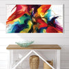 Rainbow Splash Canvas Art Clock Canvas