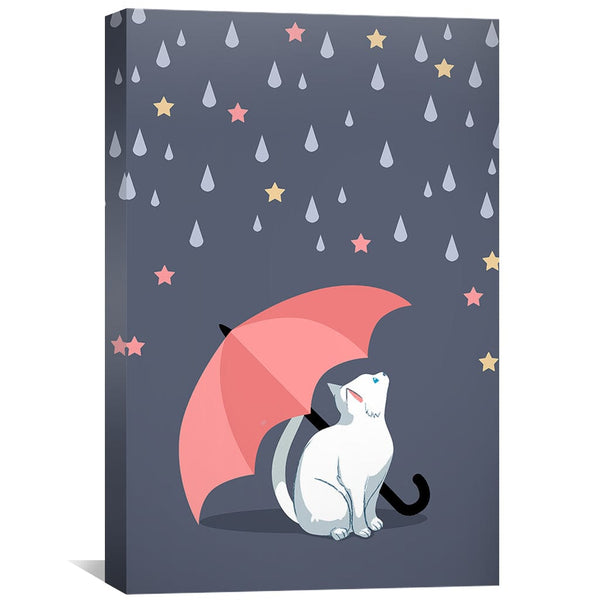 Raindrop Whiskers Canvas Art Clock Canvas