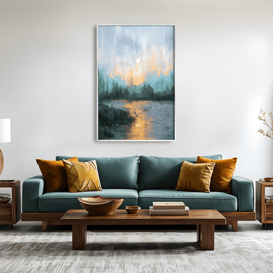 Rainlight Reflections Canvas Art Clock Canvas