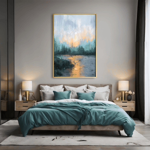 Rainlight Reflections Canvas Art Clock Canvas