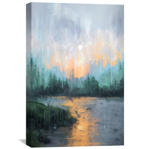 Rainlight Reflections Canvas Art Clock Canvas