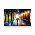 Rainy Stroll Cushion Cushion 13 x 19in Clock Canvas