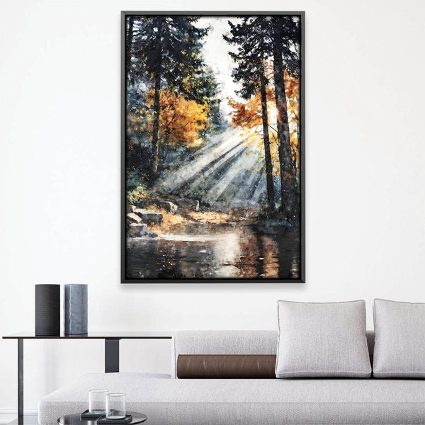 Rays of Quiet Glory Canvas Art 12 x 18in / Canvas Clock Canvas