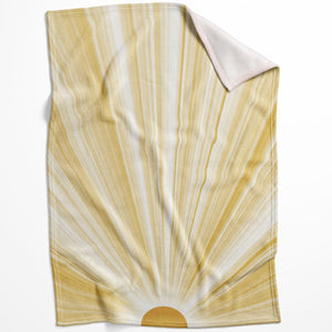 Rays of Sunshine Blanket Blanket 75 x 100cm Clock Canvas