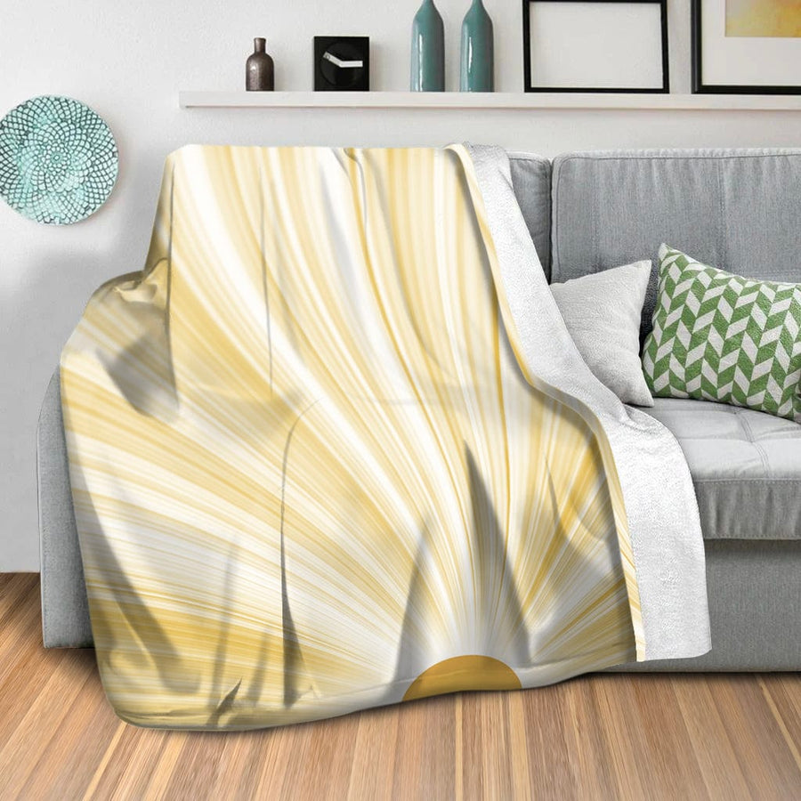 Rays of Sunshine Blanket Blanket Clock Canvas