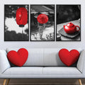 Red Japan Canvas Art Clock Canvas