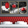 Red Japan Canvas Art Clock Canvas