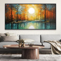 Reflecting Pond Canvas Art Clock Canvas